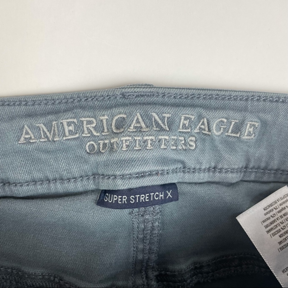 American Eagle Gary Distressed Hi Rise Skinny Jeans Size 6 - Picture 6 of 7